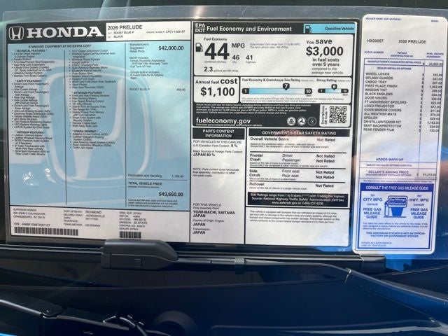 2026 Honda Prelude Base