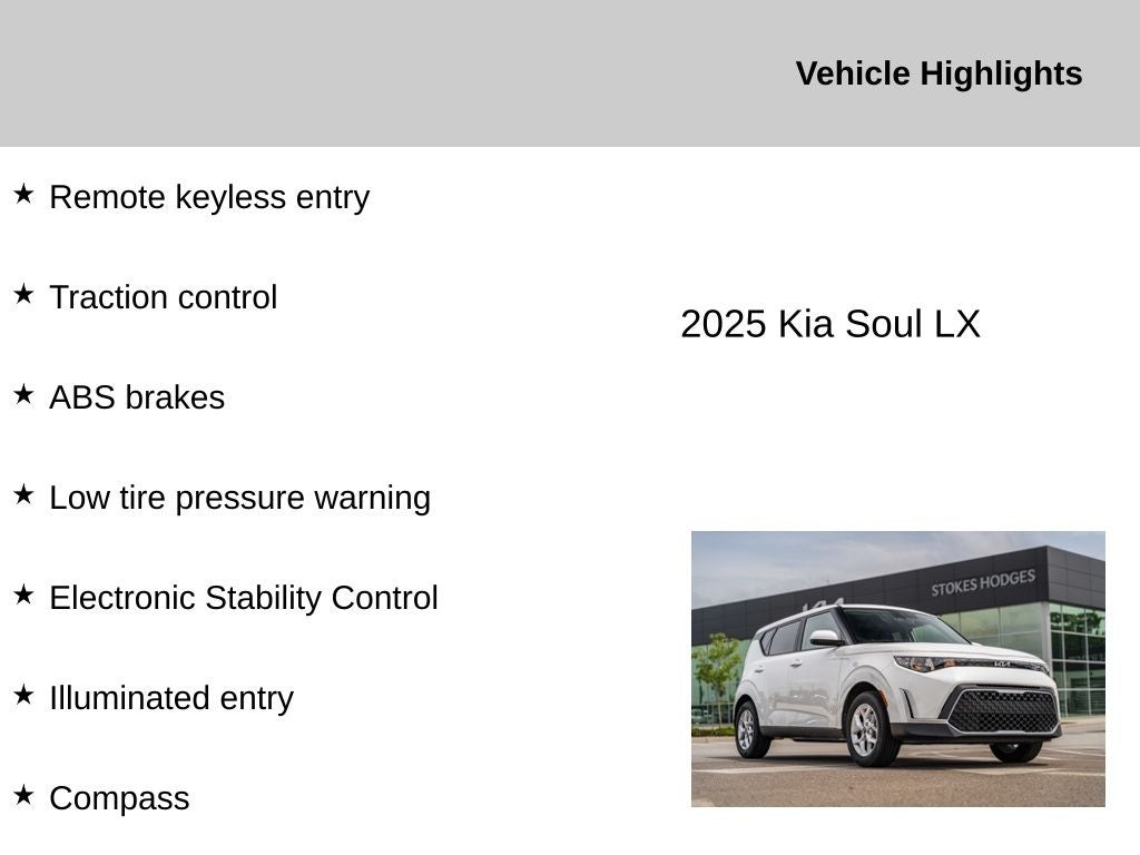 2025 Kia Soul LX